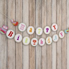 Vimpel - Happy birthday Tree top friends