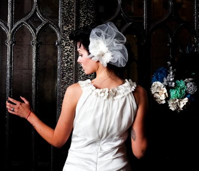 birdcage / slöja / brudslöja / flor