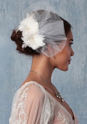 birdcage / slöja / brudslöja / flor