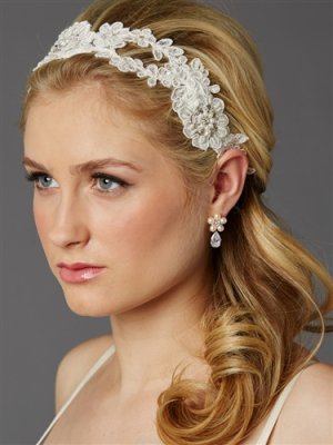 Hårband / bridal ribbon / hårsmycke till bröllop