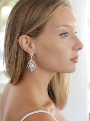 clipsörhängen till fest och bröllop