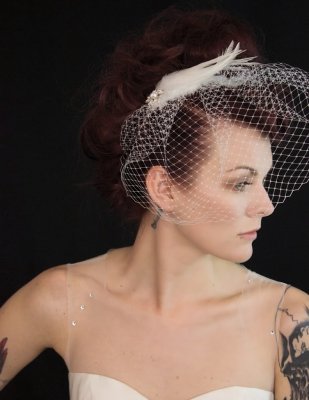birdcage / slöja / brudslöja / flor