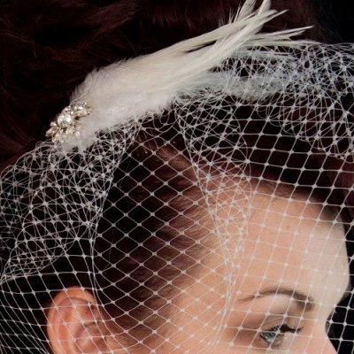 birdcage / slöja / brudslöja / flor
