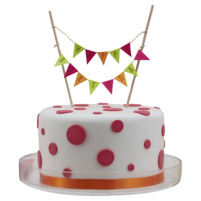 Cake topper - Neon