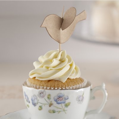 Food flags/Cup cake sticks - Birdie