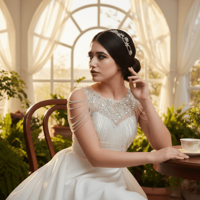 Diadem / hårsmycke till bal och bröllop