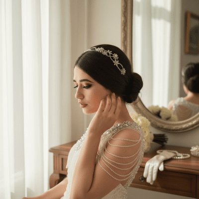 Diadem / hårsmycke till bal och bröllop