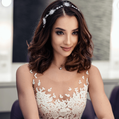 Diadem med stjärnor, till bal och bröllop