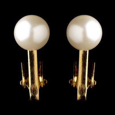 Clipsörhänge - Classic pearl Gold