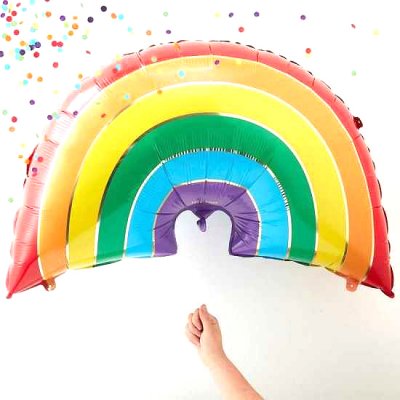 Ballong med regnbåge, perfekt till festen och bröllopet!