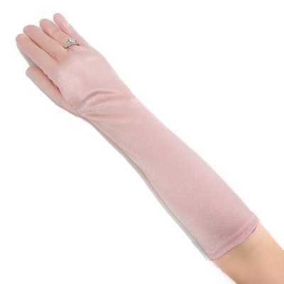 Handskar till bal eller bröllop, ljusrosa