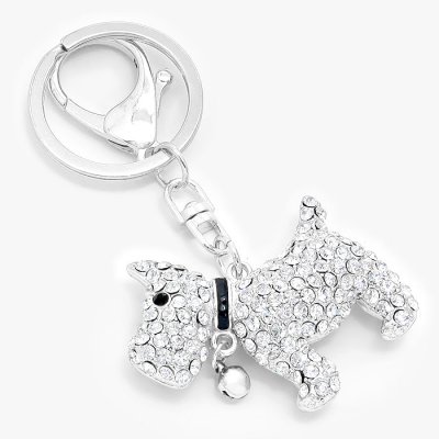 Nyckelring - Puppy silver