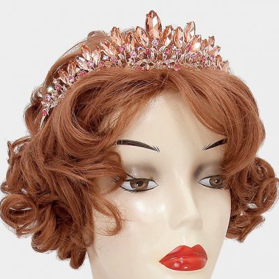 Tiara till bal och bröllop, rosa