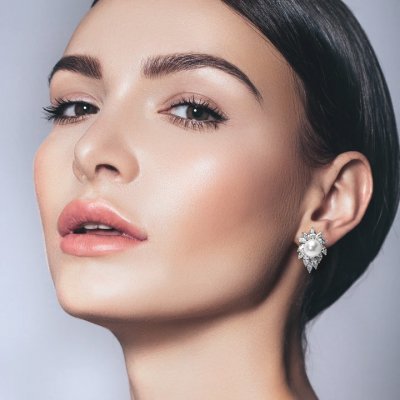 clipsörhängen till fest och bröllop